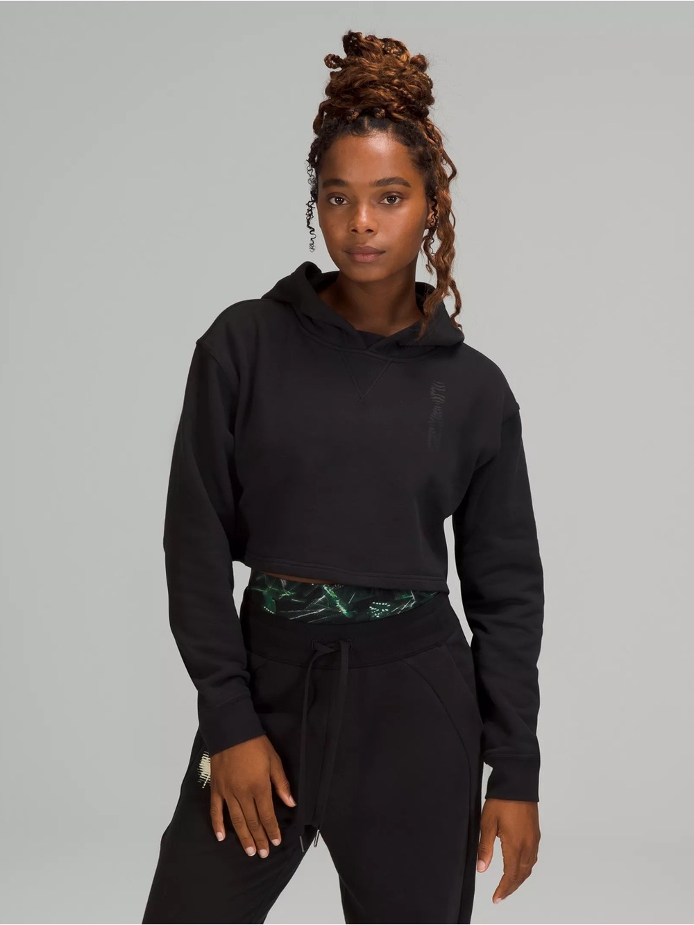Lululemon Team Canada All Yours Cropped Hoodie Black 6